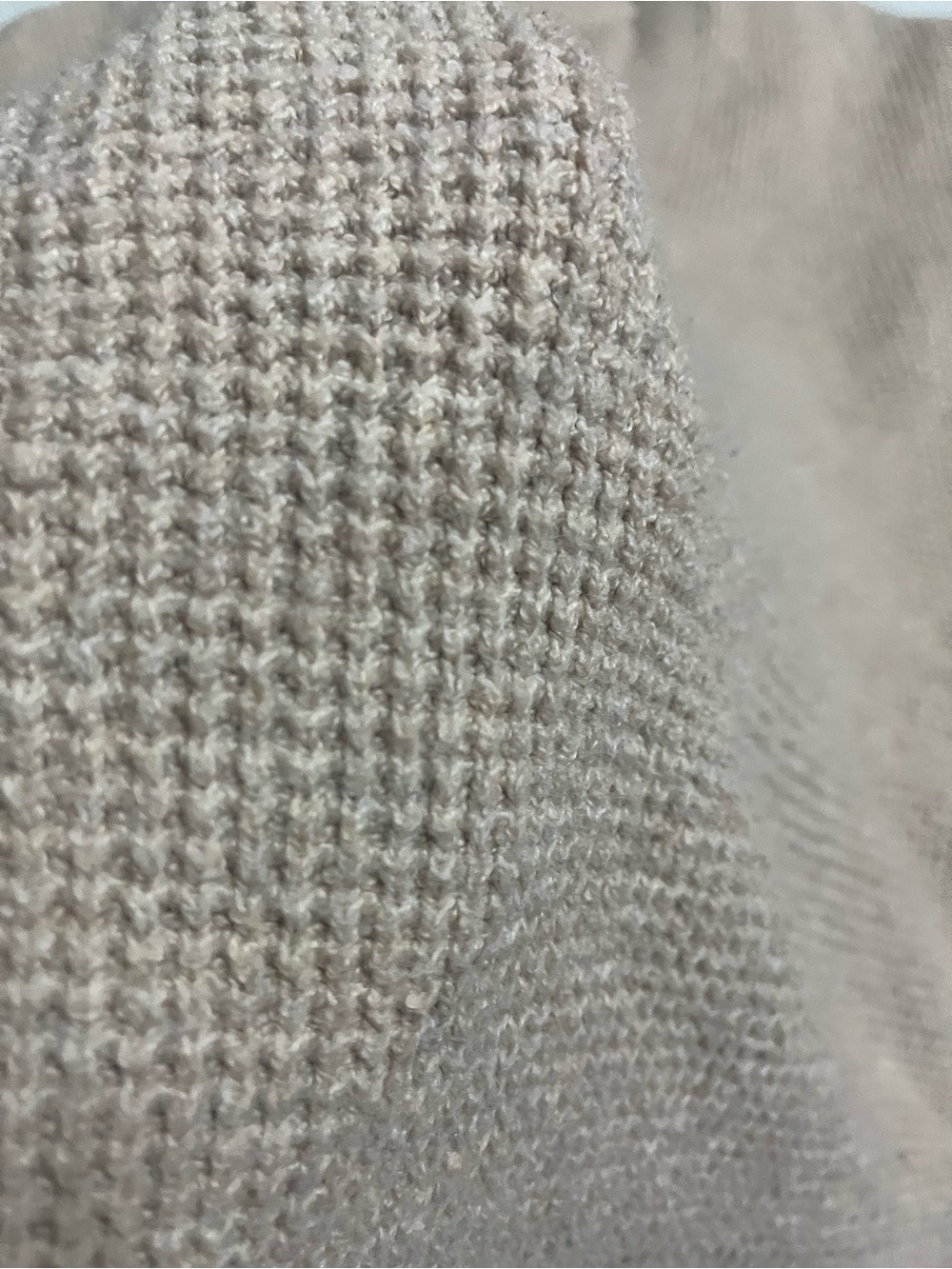 Aerie XL V-Neck Oversized Knit Sweater Light Brown/Taupe Cozy Winter Neutral - Picture 5 of 9